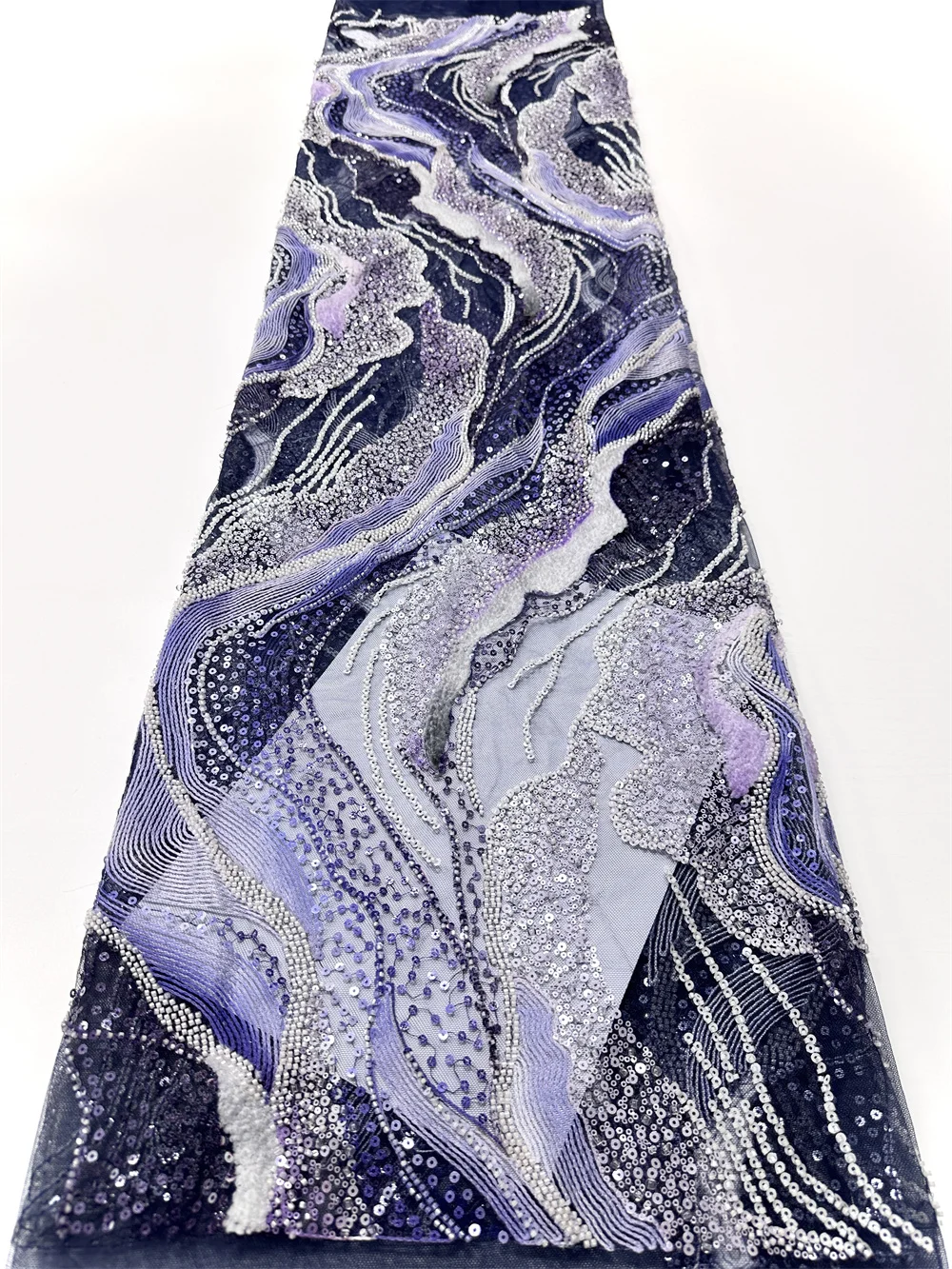 Модное африканское нигерийское кружево с вышивкой бисером, 2024, элитная роскошная французская сетчатая кружевная ткань с блестками для свадебного платья для женщин