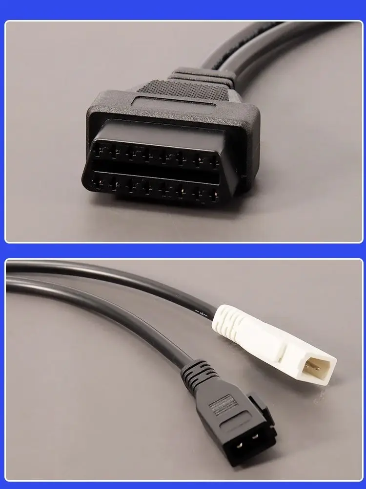 

Кабель OBD2 2x2 на 16 контактов, инструмент для подключения OBD (один к двум)