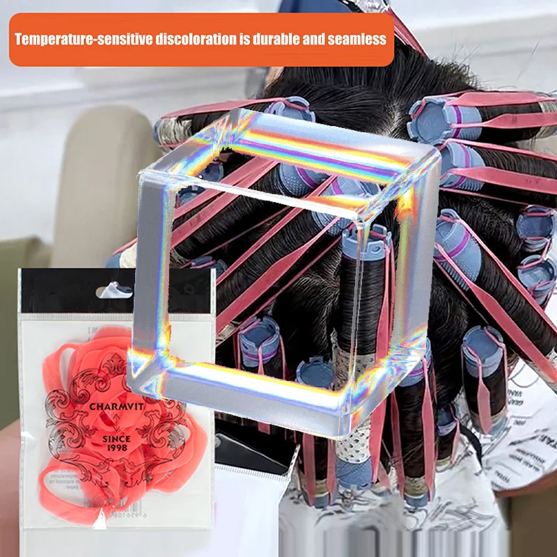 20pcs Large/Small Size Perm Silicone Band Heat Resistant Traceless Digital Cold Rods Elastic Rubber Band Hair Rings Styling Tool