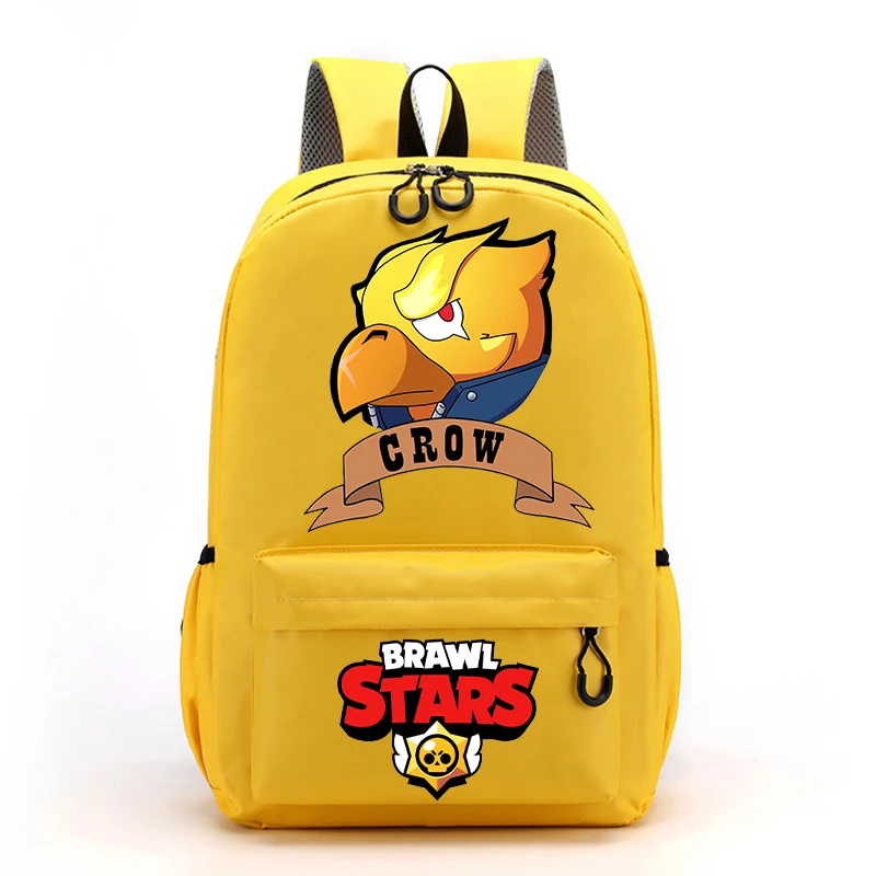 Mochila con estampado de dibujos animados para niños, mochilas escolares de gran capacidad, suministros escolares para niños, Leon Spike Crow