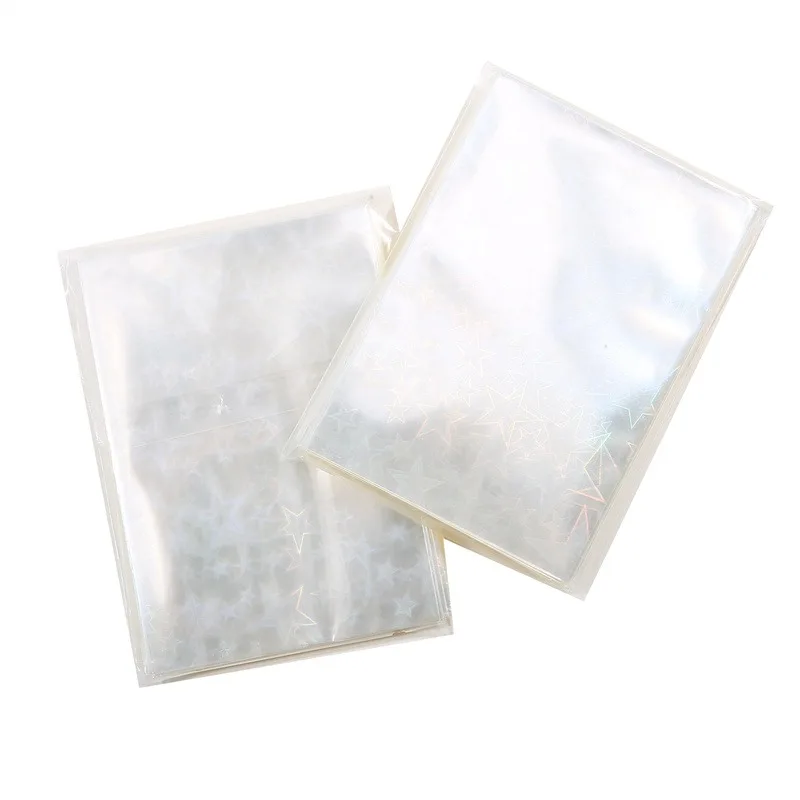 100Pcs 61x88mm Laser Korea Card Sleeves Photcards Clear Protector Kpop Shield Board Games Tarot Cards Photocard Protector Film