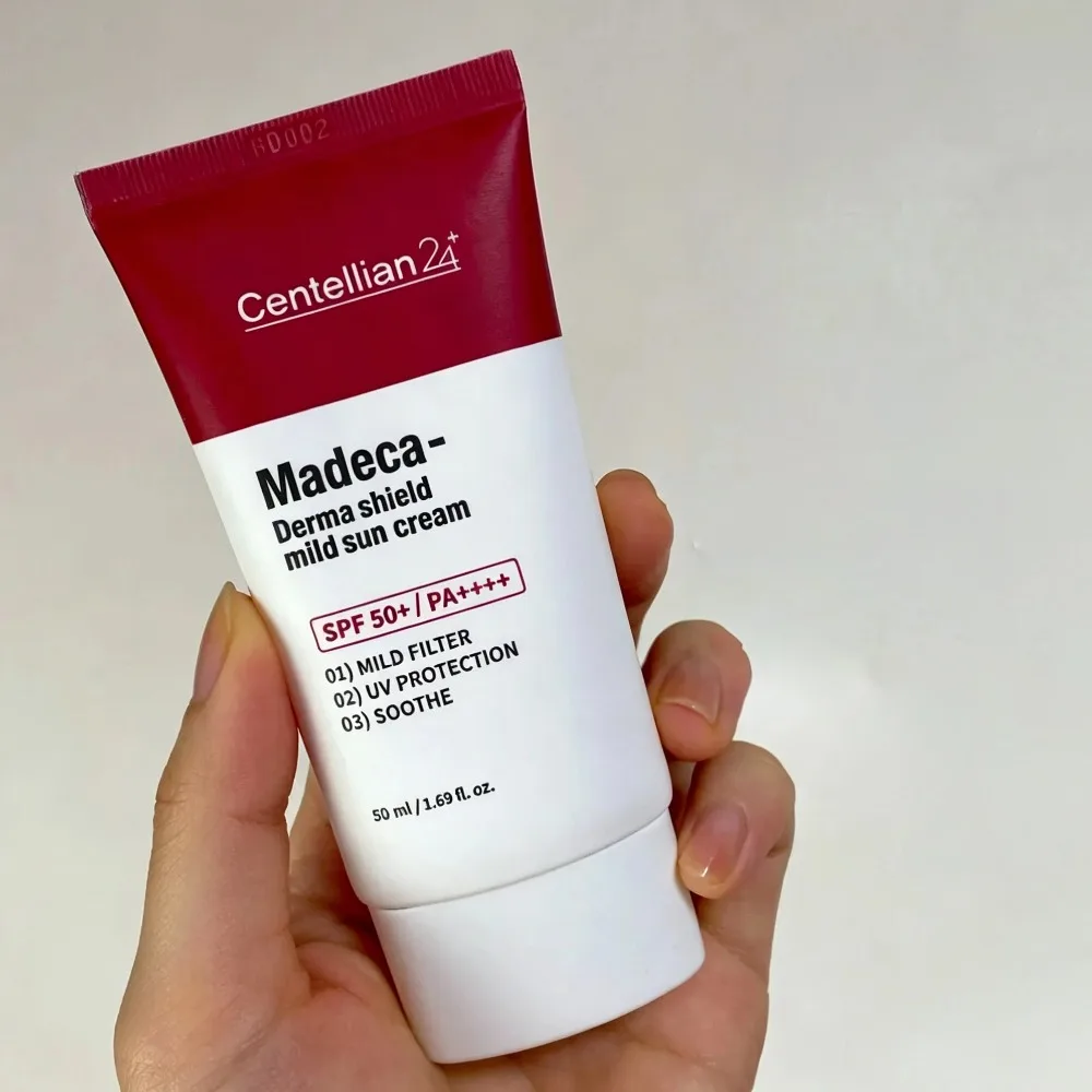 UVA/UVB Protection SPF 50+ PA++++ Centellian24 Madeca Derma Shield Mild Sun Cream 50ml Centella Asiatica TECA Physical Sunscreen