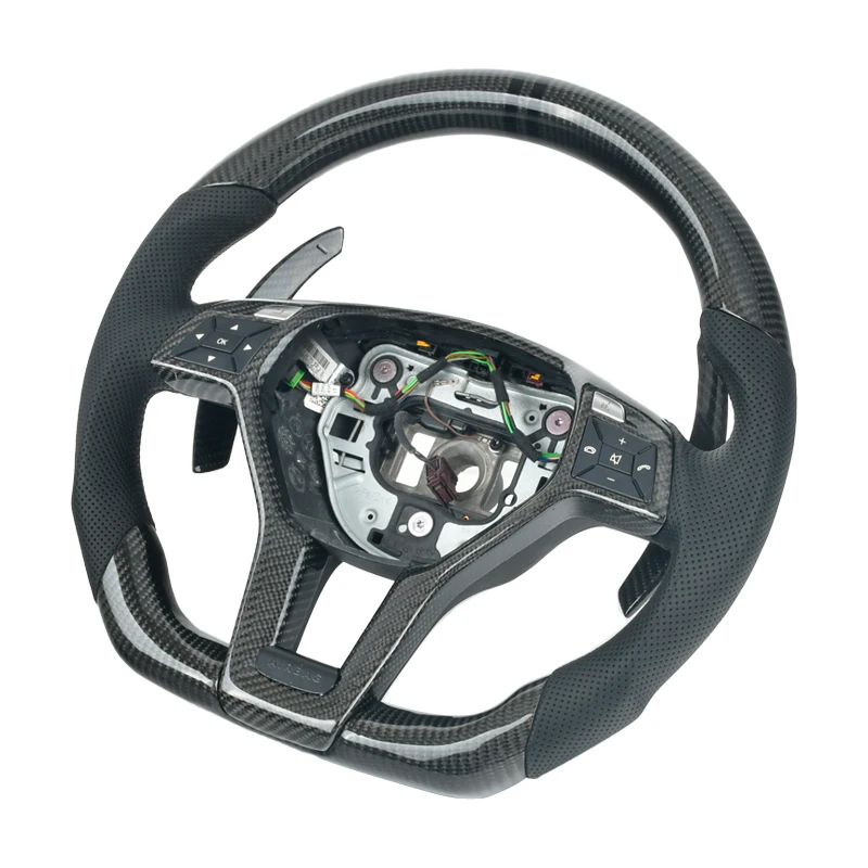 Customized Carbon Fiber Steering Wheel For Mercedes-benz GLC GLE450 C63 C450 E63 W176 W204 W205 W213 A250 AMG Sport Etc