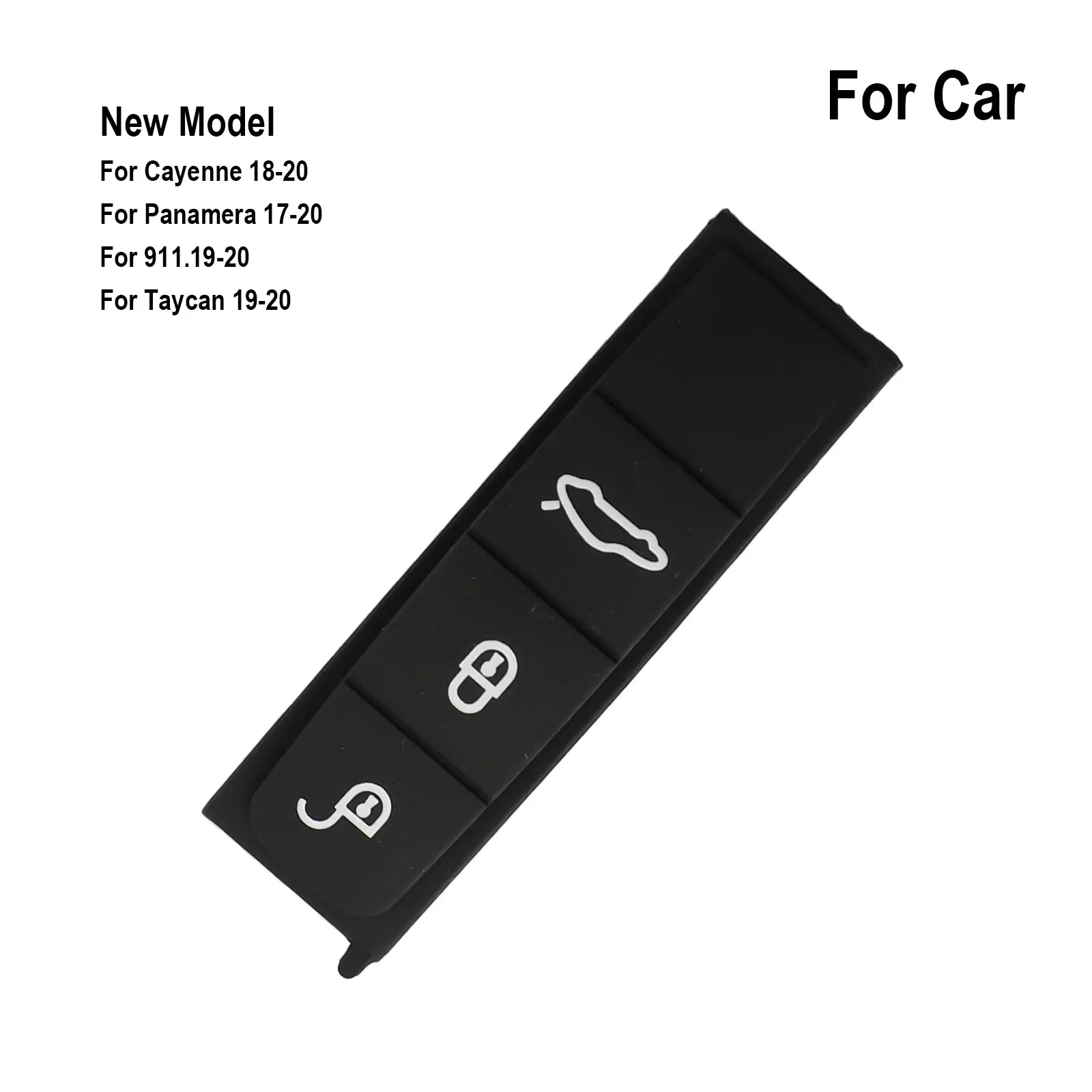 Key Replacement PU Key Shell Replacement Key Pad For Panamera Color: Black High-Quality Replacement Cost-Effective Solution