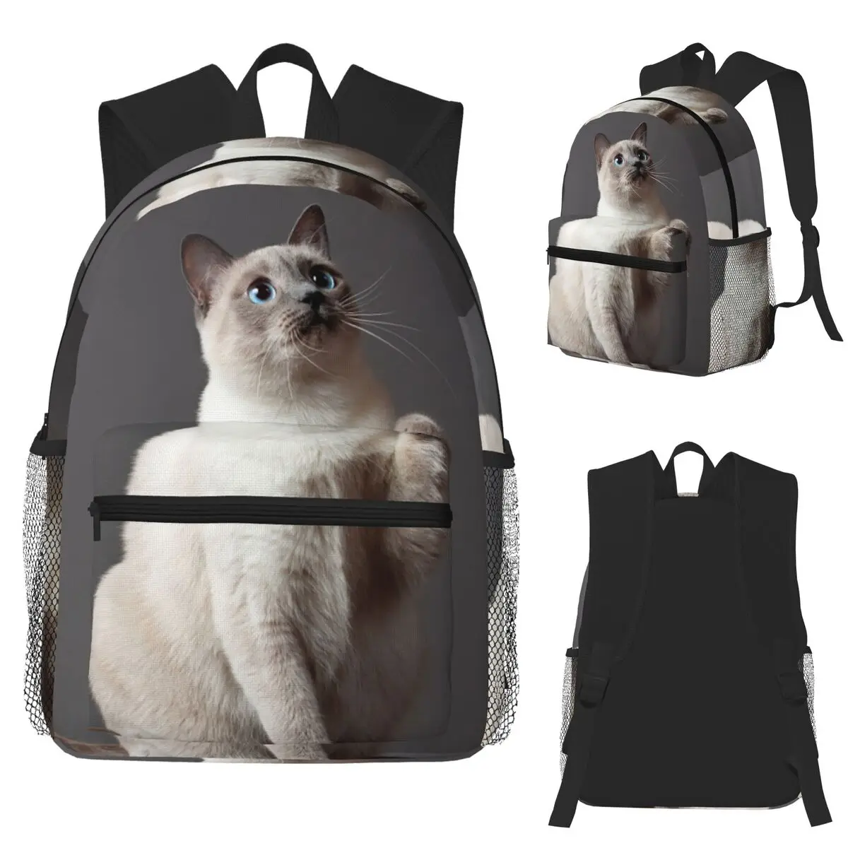 

Cartoon New Cat Student Backpack School Bag Hiking Travel Daypack for Boys Girls Fashion Bookbag Shoulder Bags