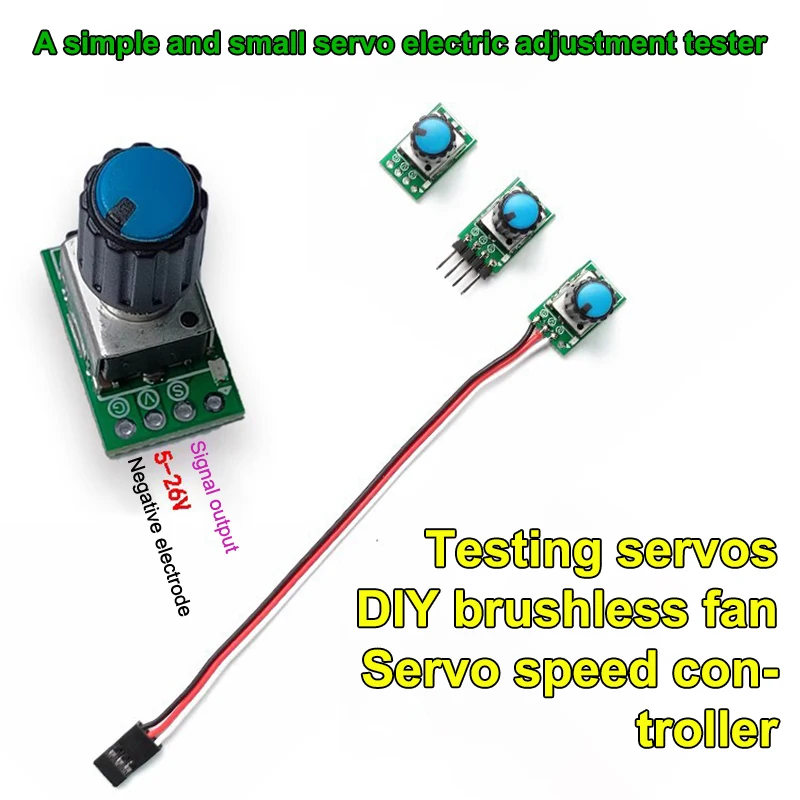 1PCS Mini DC 3-26V 1-6S Batterie Servo ESC Tester Integrierte Step-down Schaltung DIY Lenkgetriebe Geschwindigkeit Controller Test Modul