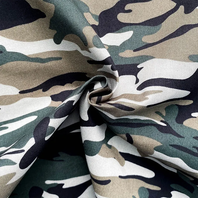 1/3M Kamuflaż Poplin Bawełna Tkanina Camo Płótno Tkanina do Taktycznego Plecaka Torba Szycie DIY Outdoor Sun Cap Uniform Cargo Pant