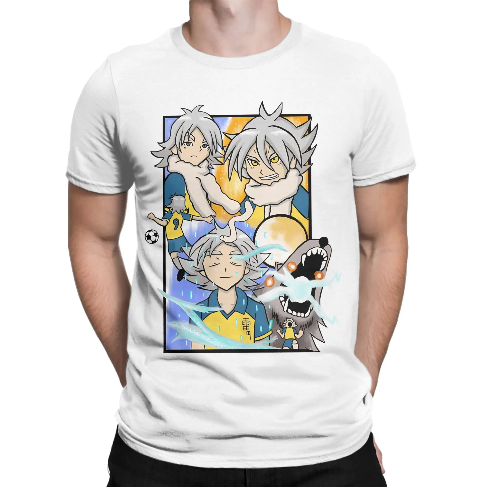 Men Women Shawn Frost T Shirt Inazumas Elevens Soccer Anime 100% Cotton Tops Cool Round Neck Tee Shirt Summer T-Shirt