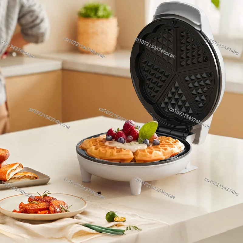 

Сэндвичница большой емкости для дома, машина для завтрака с таймером и съемными панелями, вафельница-тостер