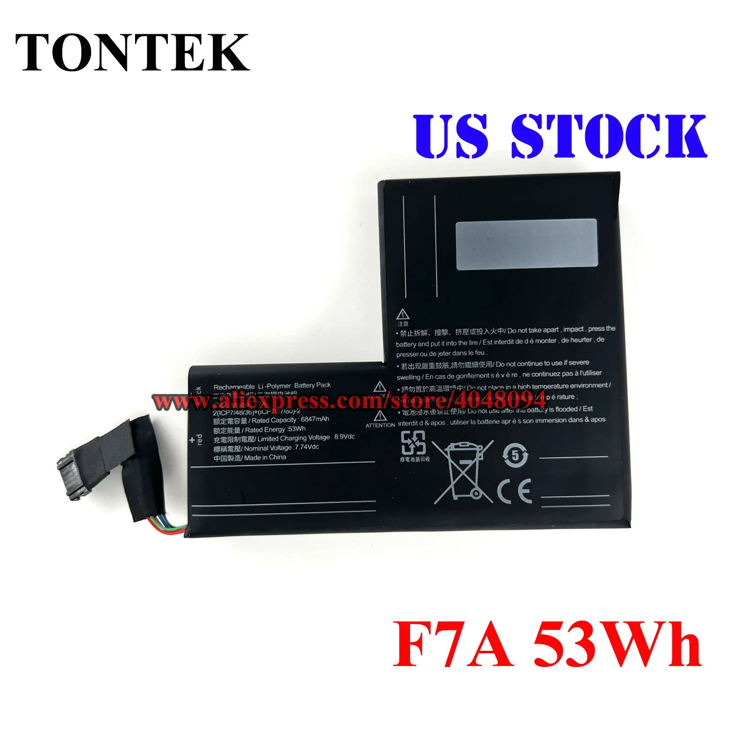 

Upgrade High Capacity 53Wh 6847mAh F7A Battery For Steam Deck Lcd Oled Handheld Console F7G 2 F7A 2