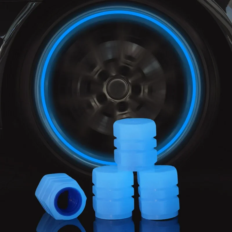 4pcs Self-luminous Tire Valve Cap for Xiaomi Electric Scooter M365 1S for Ninebot MAX G30 Car Motorcycle Bike Schrader Valve Cap