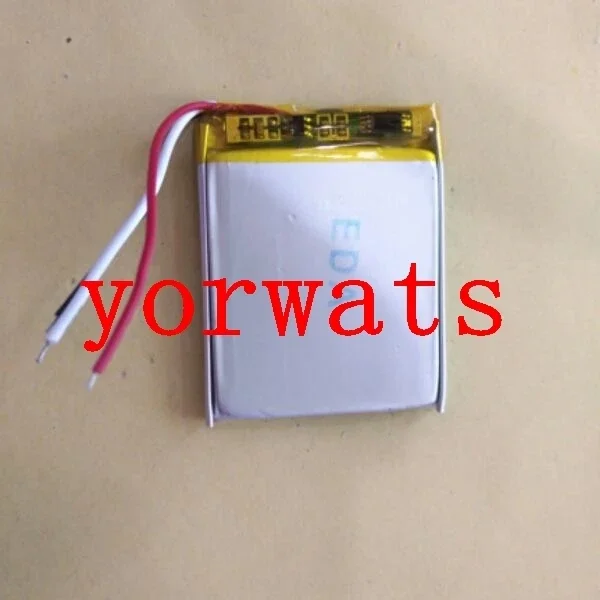 Nieuwe Hot Een oplaadbare Li-ioncel Nieuwe 3,7 V lithium-ionbatterij 403443   3-regelige draden 043443   e-book digitaal scheerapparaat MP4