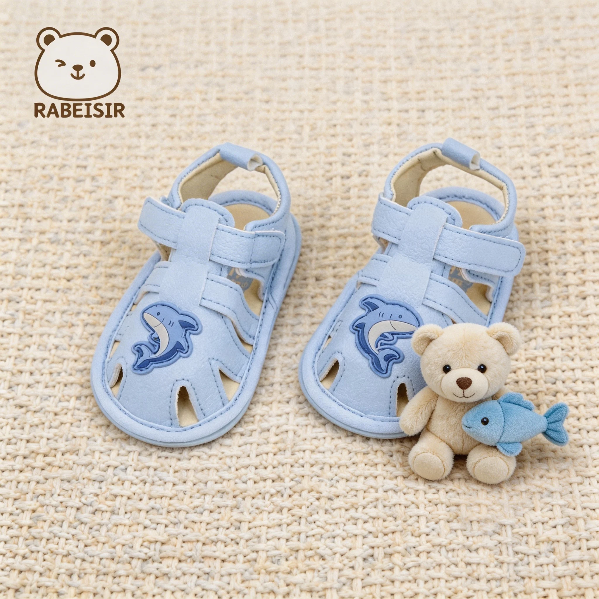 Baby Sandals for Spring & Summer, Toddler First Walkers Shoes 0–1.5 Years Old, Baby Boys Sandals