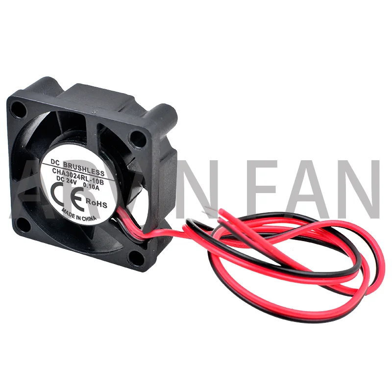 CHA3024RL-10B 3cm 30mm Fan 30x30x10mm DC24V 0.10A 10000rpm 2 Lines Micro Cooling Fan For Printer Cash Register