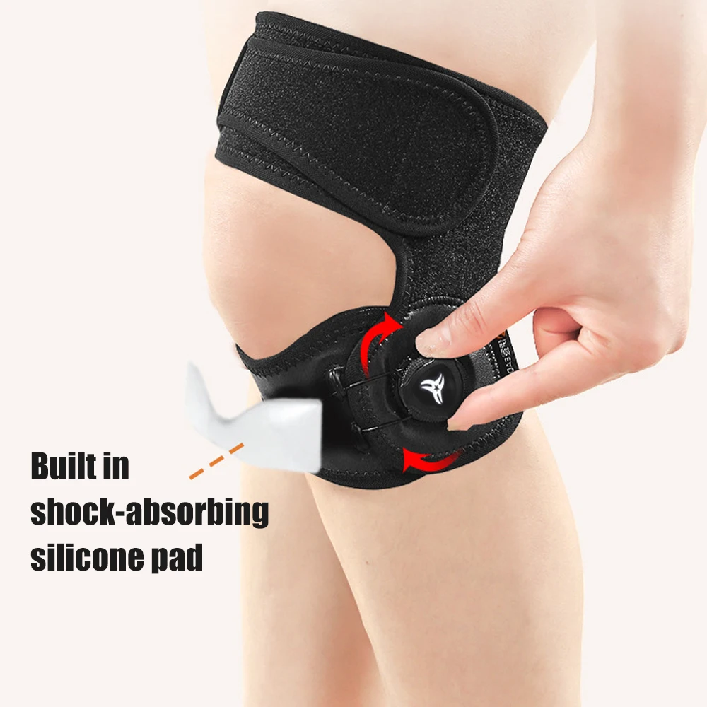 

Регулируемый ремешок надколенника, 1 шт., наколенник с ручкой для баскетбола, бега, пеших прогулок и приседаний (мужчины и женщины)