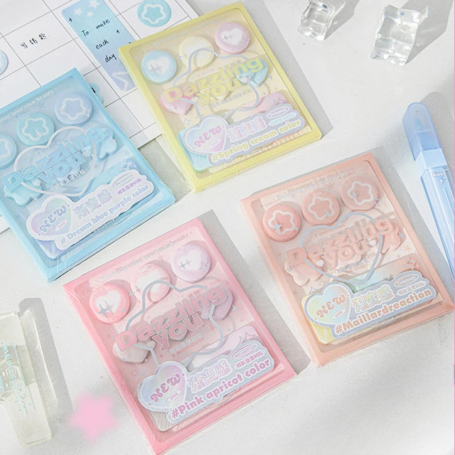 210pcs RosyPosy Dazzling you eye shadow sticky note Japanese small fresh box with sticky mark portable message pad