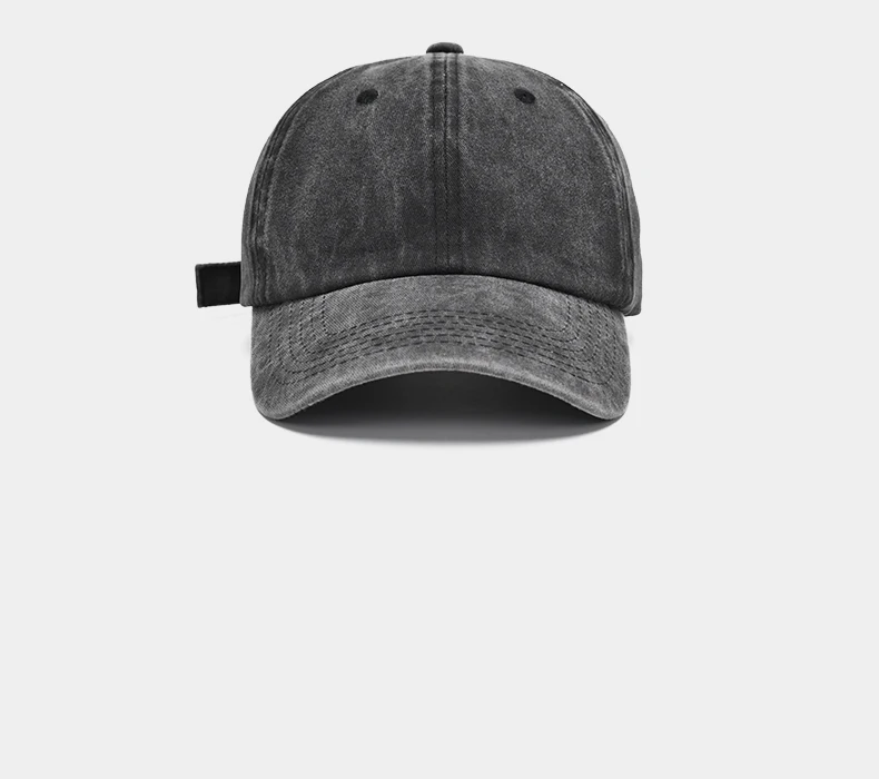 Baseball Kappe Gewaschen Baumwolle Männer Frauen Snapback Hut Vintage Hip Hop Caps Einfarbig Papa Hut Knochen Casquette Outdoor Casual Sport – Detail 5