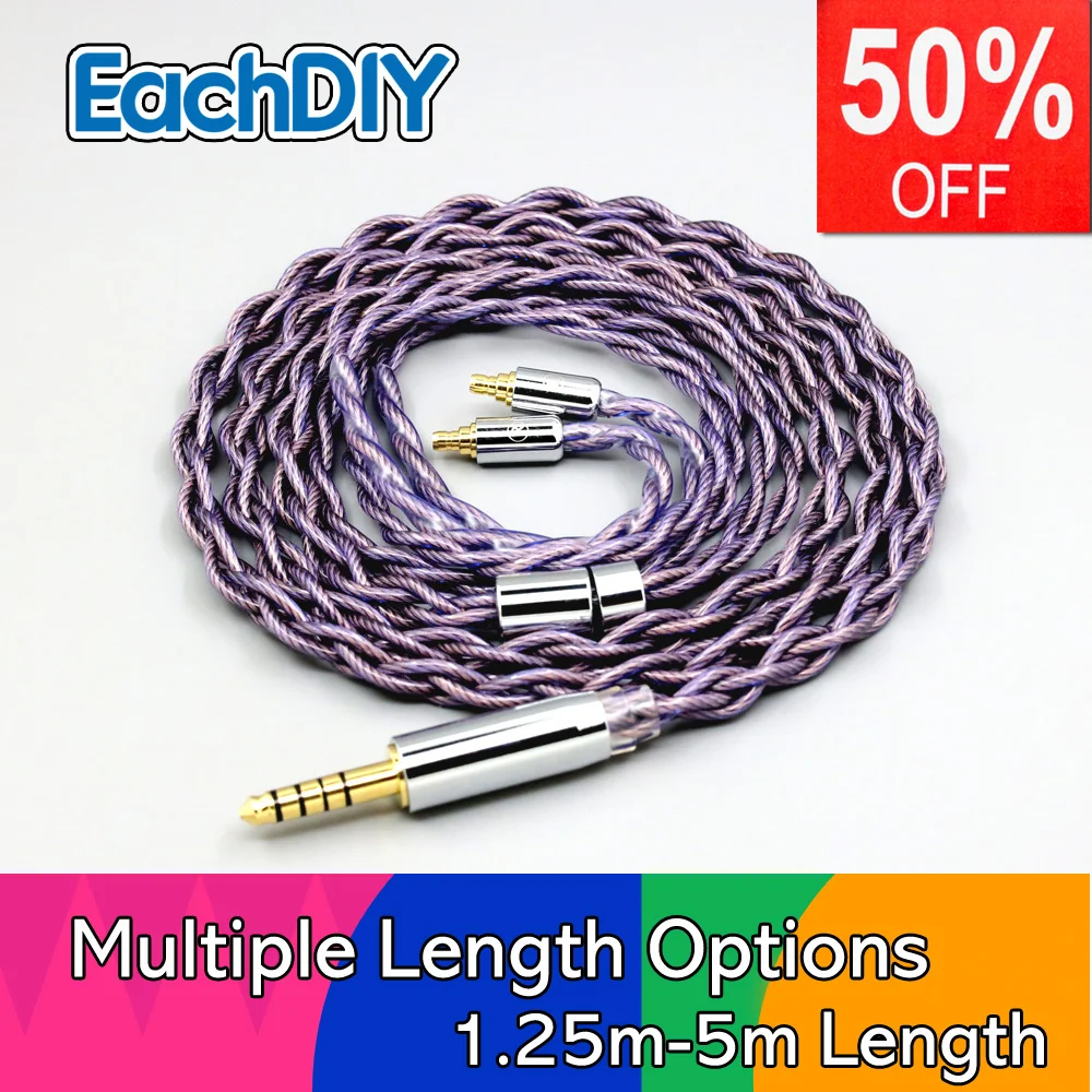 

Type2 1.8mm 140 cores litz 7N OCC Headphone Earphone Cable For Sennheiser IE100 IE400 IE500 Pro 4 core 1.8mm LN007883