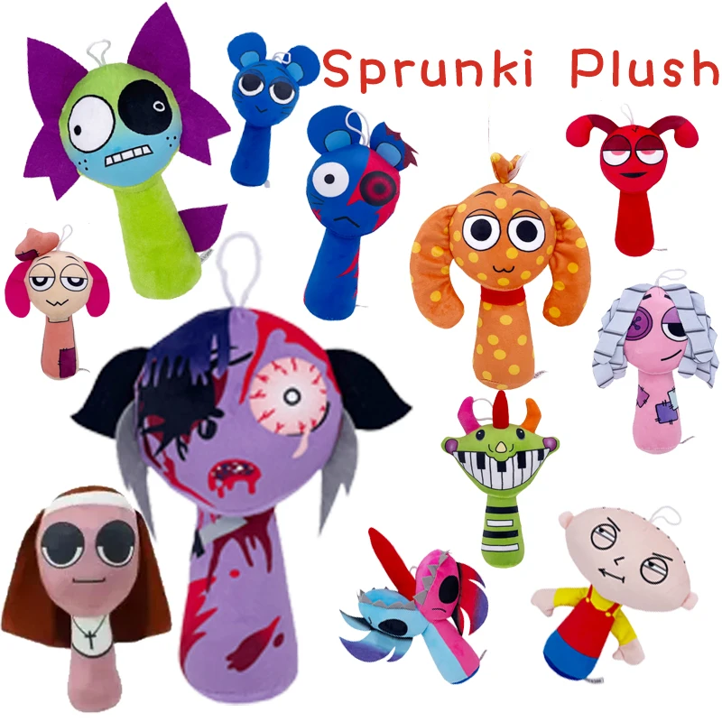 

Плюшевые игрушки Sprunki 54styles, куклы Sprunki Oren Wenda, мягкие игрушки-куклы Sprunki, плюшевые игрушки для детей, подарок на Рождество и день рождения, декор для дома