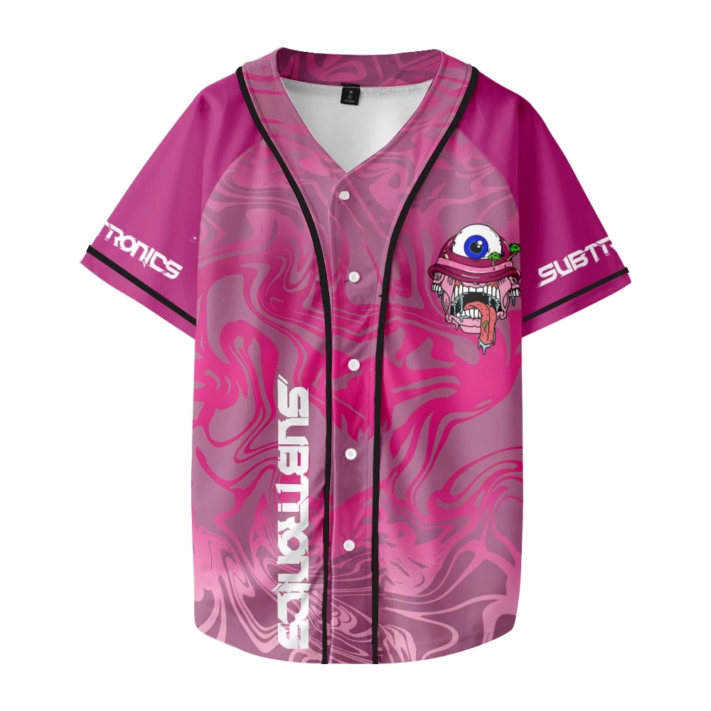 Subtronics Merch Baseball Jersey Kobiety Mężczyźni Koszula z krótkim rękawem Casual Streetwear Ubrania unisex