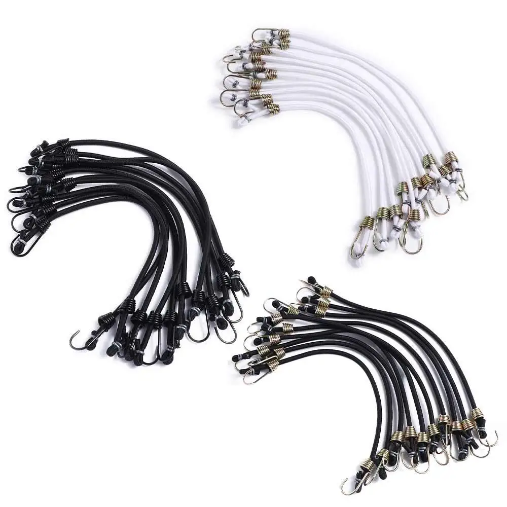 

25-30cm Stretch Tie Luggage Cord Outdoor Accessories Fixed Rope Binding Rope Binding Rope Hooks Luggage Straps Rope Bungee Cord