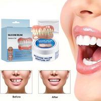 Silicone Reline Denture Modification Set Fit Temporary Orthodontic Teeth Improve Smile Comfortable Dentures Oral Hygiene Care