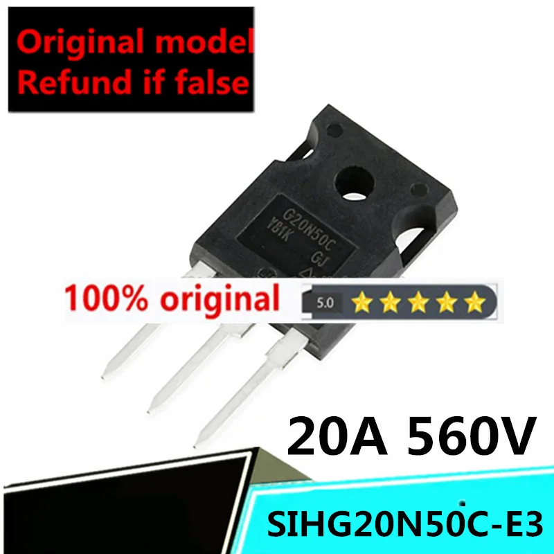 

brand 1PCS original genuine SIHG20N50C-E3 TO-247 N-channel 560V20A in-line MOSFET