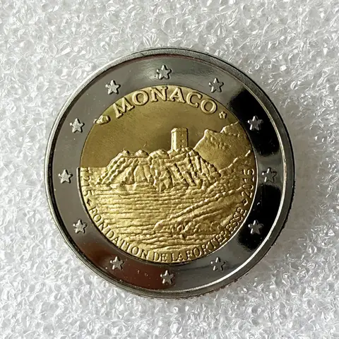 Hot Selling European Gold Coins Souvenirs Coin Collection 2015 Monaco Commemorative Coin Home Decoration Metal Crafts