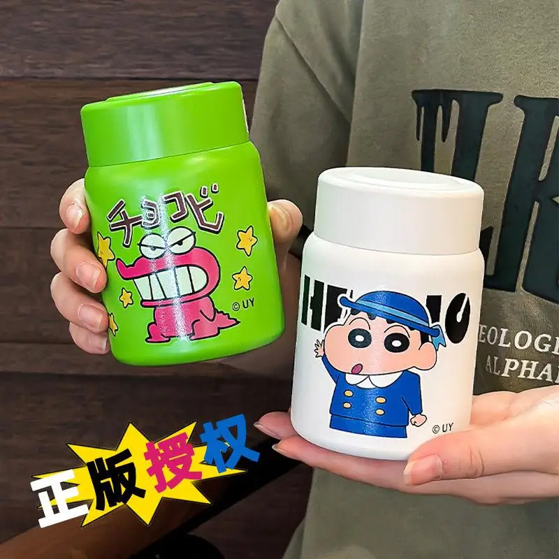 

Anime Kawaii Crayon Shin Chan Water Cup Cute Cartoon Creative Portable Mini 316 Stainless Steel Insulated Cup Girl Gift
