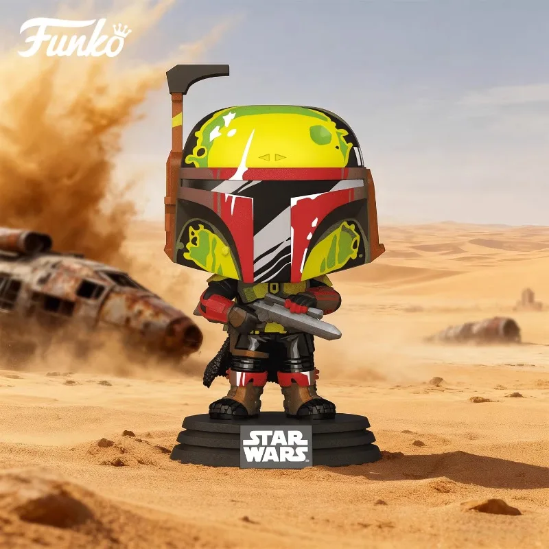 

Подлинное издание FUNKO POP 《Звездные войны: Асока и Боба Фетт (Винтаж)》Настольное украшение, модель, игрушки, Коллекционная модель