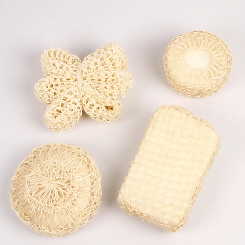 Natural Sisal Fiber Bath Scrubber Exfoliating Shower Sponge Body Cleaning Tool Effective Dirt Removal For Smooth Skin Care Needs