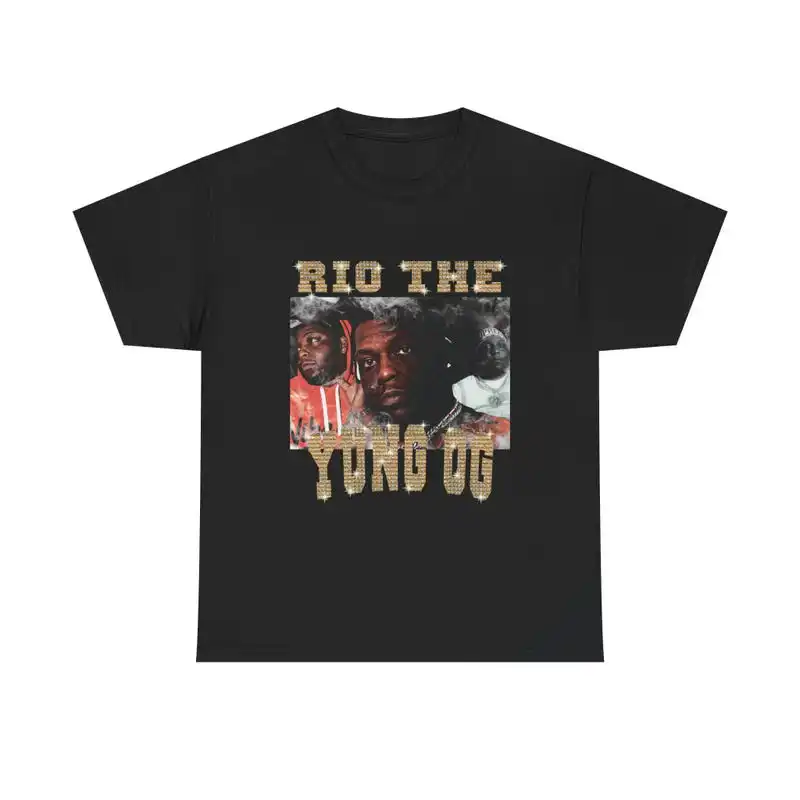Rio Da Yung OG Graphic T-Shirt, Shiny Bling Rap Tee ,Graphic Short Sleeve Crew Neck Cotton T-Shirt.