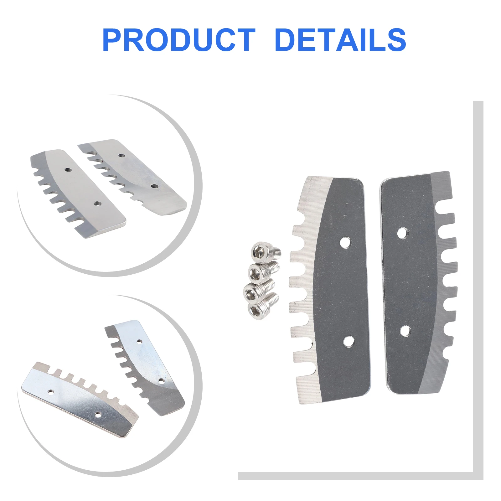 

Set Of 2 8 Inch Replacement Blades For Power Ice Auger Fits Quantum Auger And For Rocket Auger Pointed Edge Ice Drilling