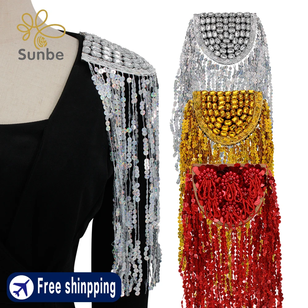 

Значок на плечо с блестками и кисточками, 2 шт.