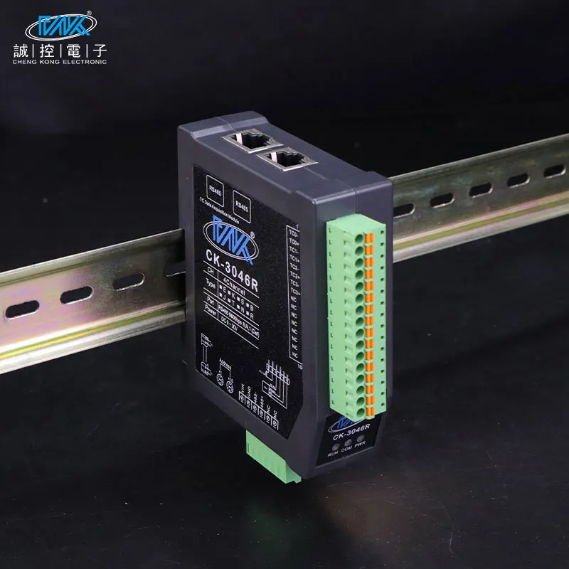 CK-3046R 4 ports RS485 Communication Ethernet/IP réseau Cascade Thermocouple entrée PLC Module d'extension IO à distance