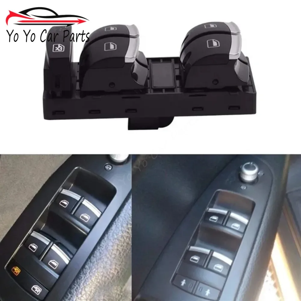 4F0959851H 10 Pins For Audi A3 8P Electric Power Master Window Switch Button for Audi A4 S4 RS4 B6 B7 A6 S6 RS6 C6 Q7 2004-2011