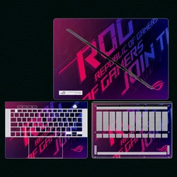 Laptop Custom Skin Decals for 2024 ASUS ROG Zephyrus G14 G16 GU605M GA403U Anti-Scratch Vinyl Sticker with PRE-CUT Holes