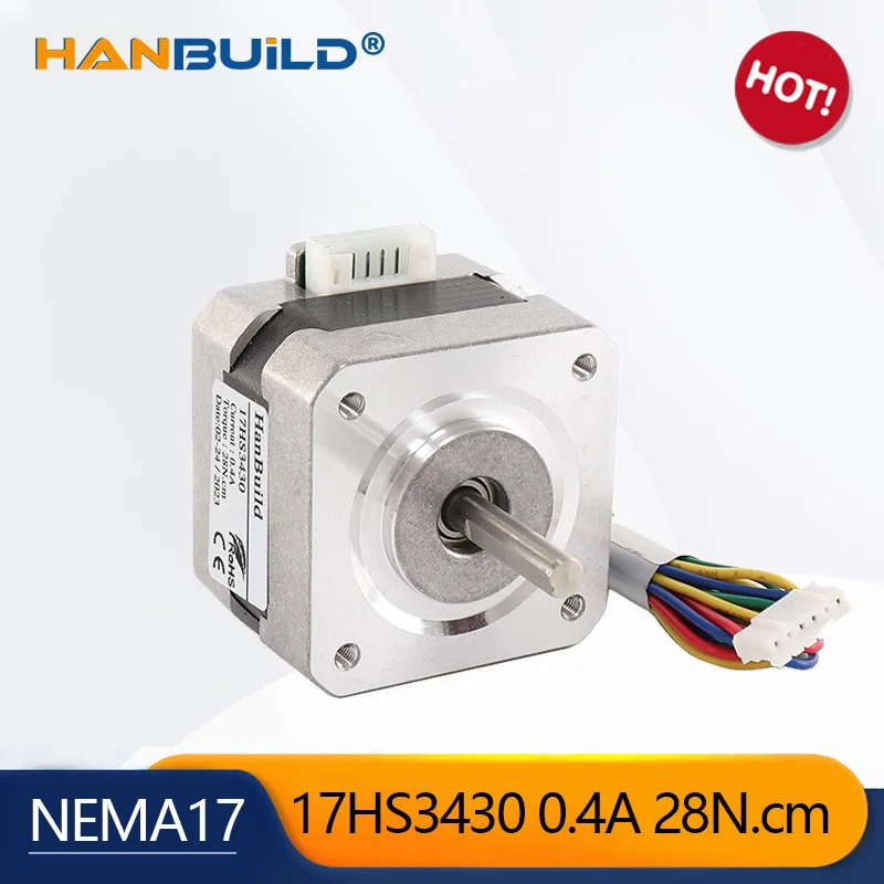 

1PCS/1.8degree high effective operation clod Nema17 Stepper Motor 2800g.cm 34MM Length 4-Lead 17HS3430 For3DPRINTERS