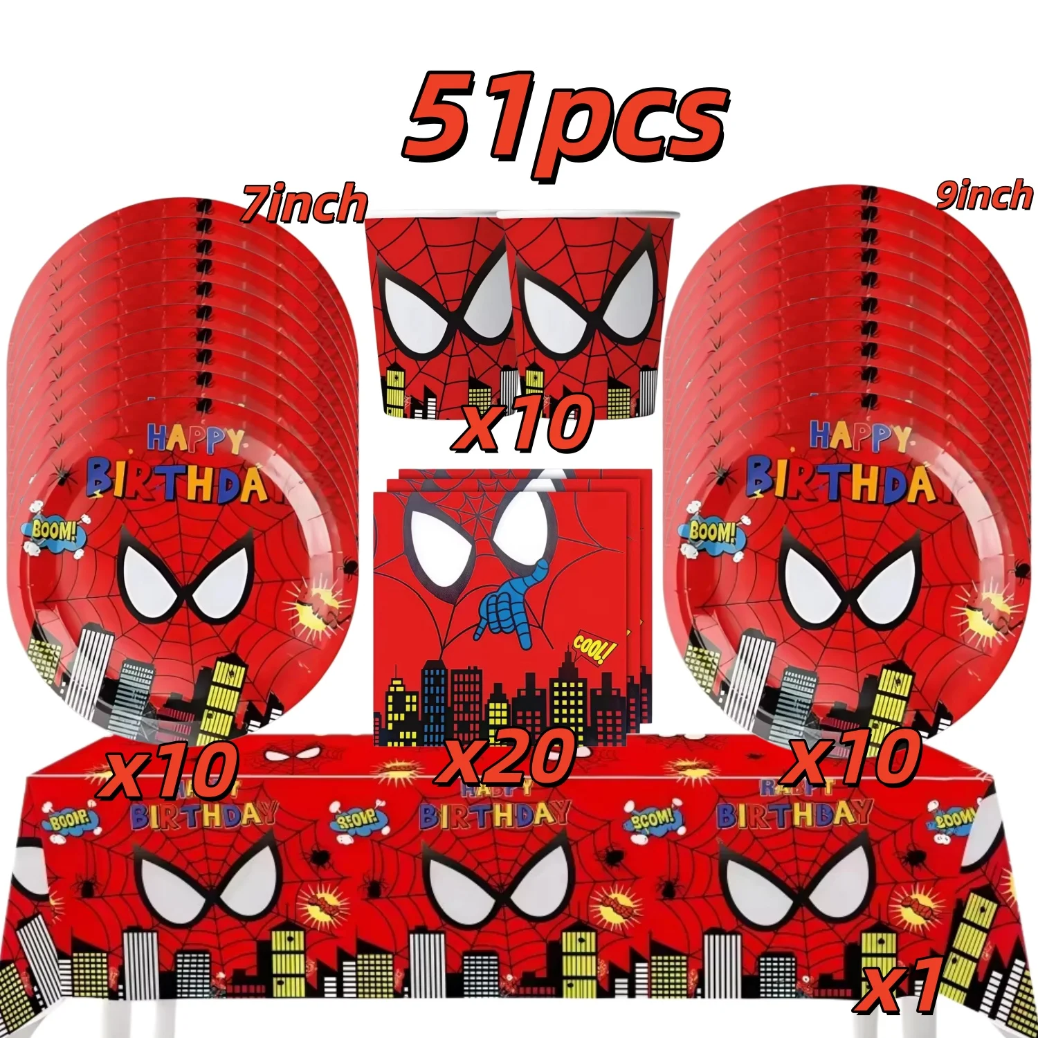 Cartoon Figuur Rood Verjaardagsfeestje Benodigdheden Spideres Tafelkleed Plaat Cup Kinderen Verjaardagsfeestje Decoratie Cadeau Babyshower