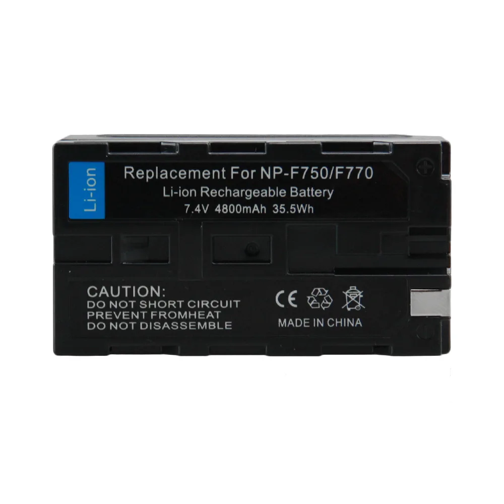 

NP-F750 NP F750 NP-F770 NPF770 5200mAh Battery + USB Charger for Sony NP-F530 F570 F930 NP-F950 NP-F550 NP-F970 NP-F770 NP-F330