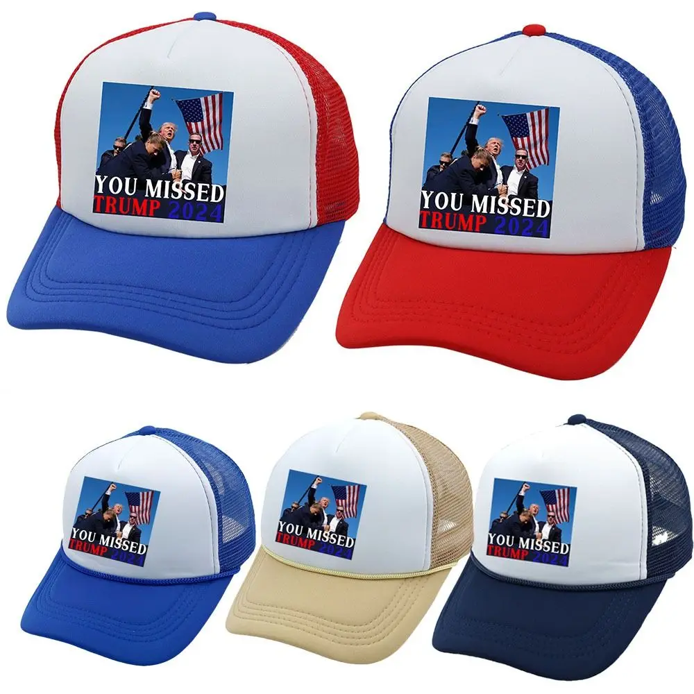 

New Trump Trump Baseball Cap Adjust Printed Baseball Caps Sports Breathable Sun Hat Peaked Cap