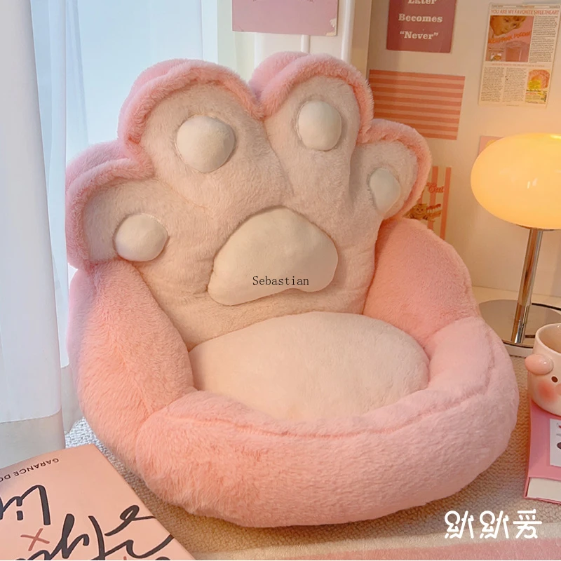 Cat Claw Lazy Little Sofa Bedroom Female Tatami Single Chair Human Dog Nest Window Cartoon Floor Cushion Dol