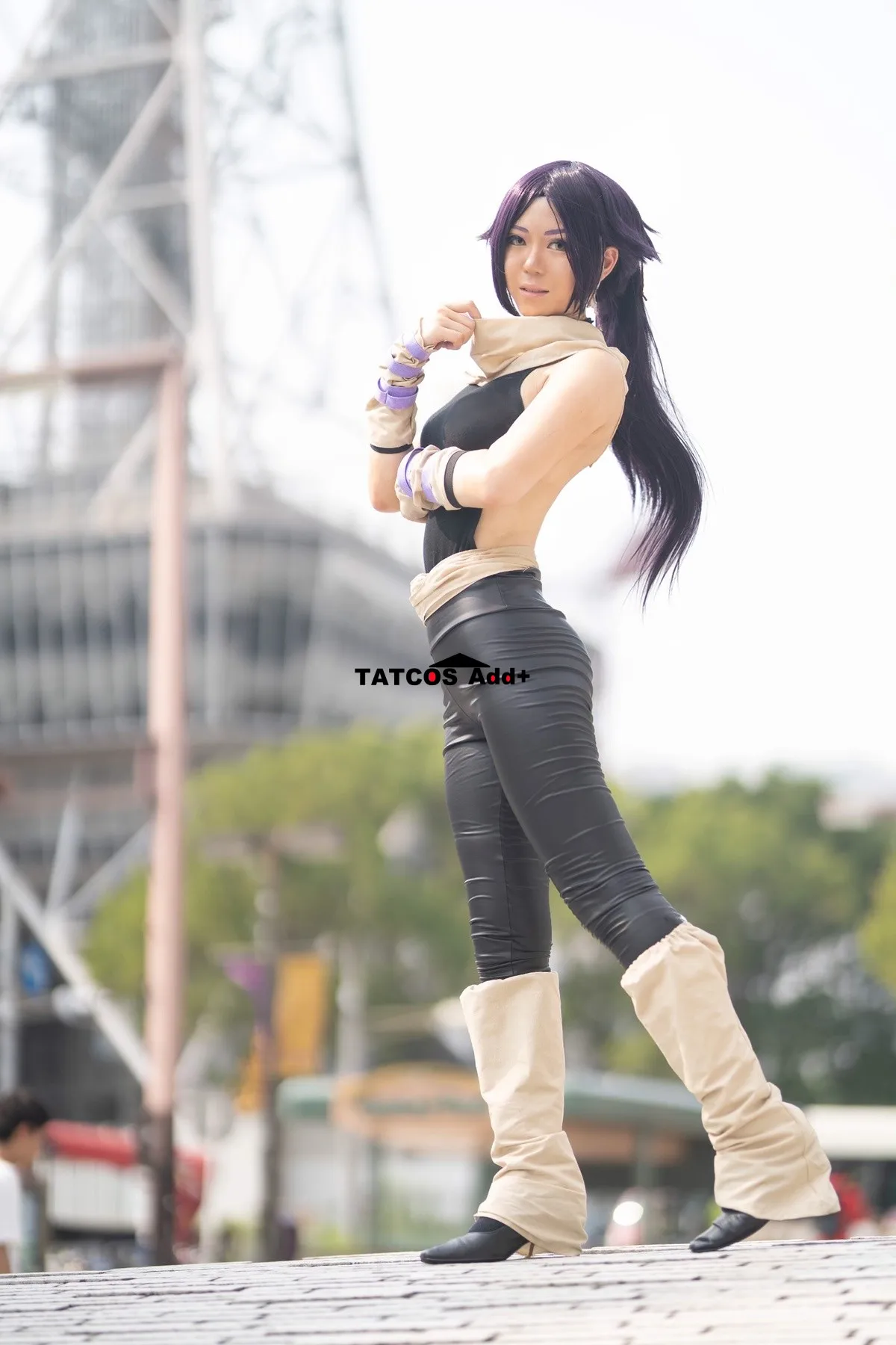 Anime Yoruichi Shihouin Cosplay PU Costume Custom sizes