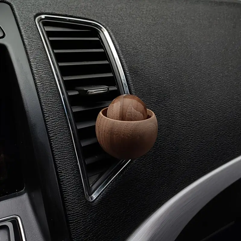 Auto- und Heim-Diffusor für ätherische Öle aus Holz – natürlicher Duftdiffusor aus Holz, geeignet für Schlafzimmer, Wohnzimmer, Auto-Dekoration – Detail 3