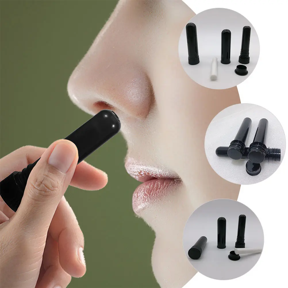 

Набор из 12 полированных компактных портативных пустых ароматических трубочек для носа с эфирными маслами для ежедневного использования