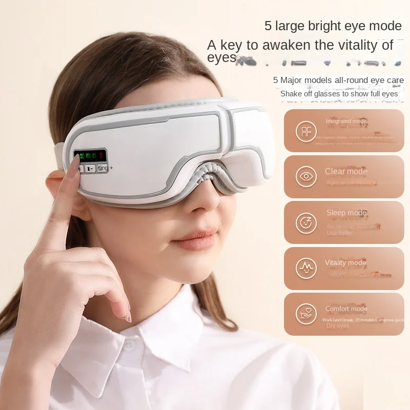 

Cross-Border Eye Massager with Hot Compress Bluetooth Air Pressure Eye Protector Premium Eye Protector and Mask