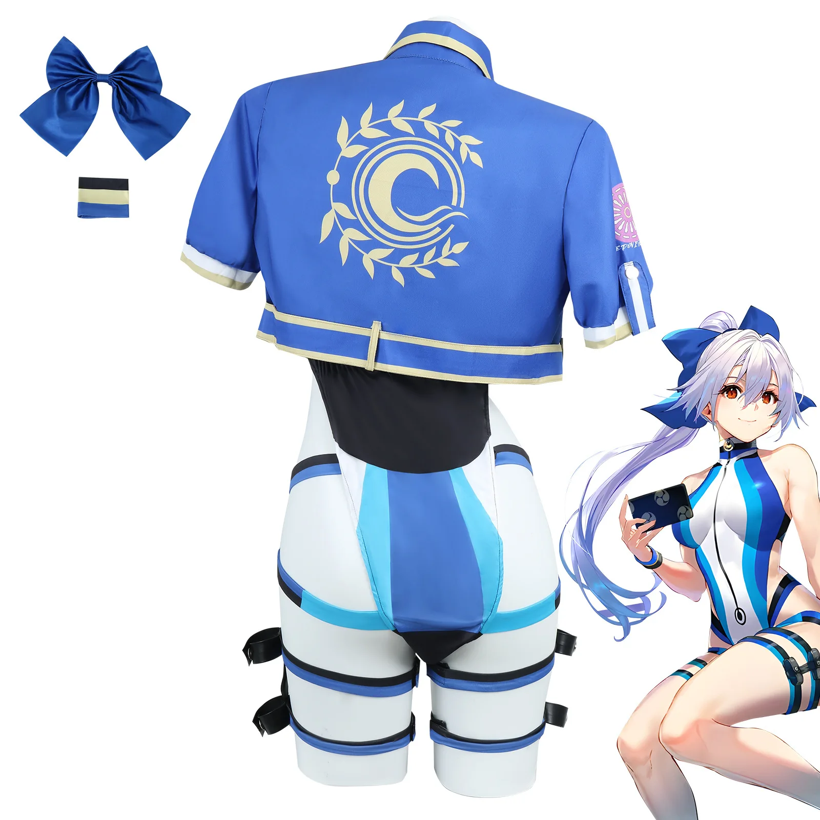 Anime Game Fate/Grand Order Tomoe Gozen Cosplay Costume Adult Women Jumpsuit Swimsuit Sexy Bikini Suit Party Outfit