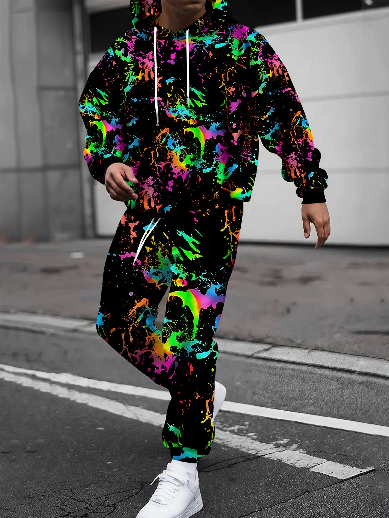 

2025 Winter/Autumn Hoodie and Sweatpants Set Fashionable Streetwear and Home Leisure Unisex Style Classic 3D Printing Clothes