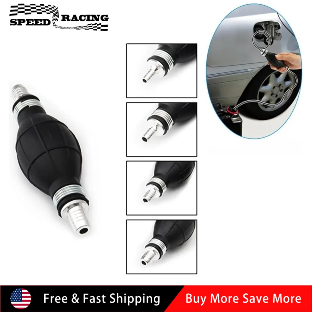 Bomba de combustible Manual de 10mm de alta calidad, bomba de transferencia de aceite líquido, bombilla de imprimación manual de gasolina y diésel para Motor fueraborda marino de coche, FP-1009