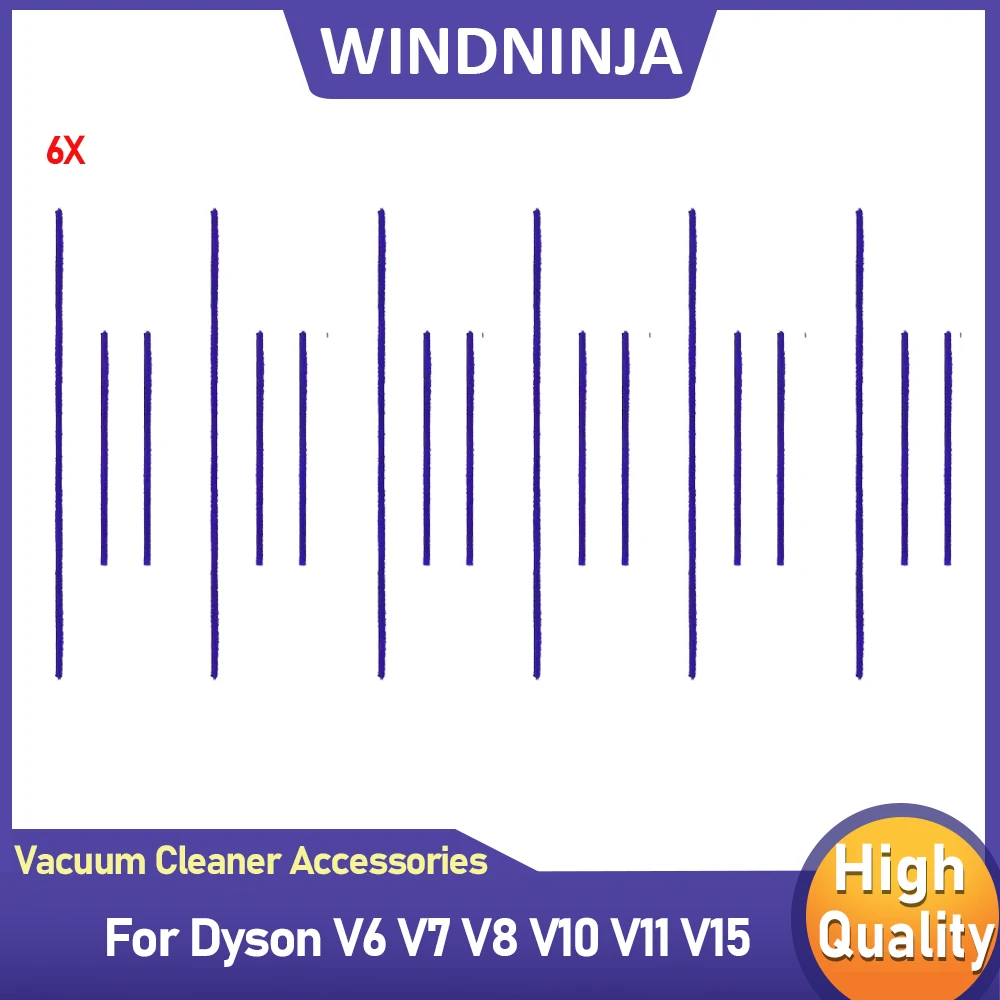 Weiche Plüschstreifen, weiche Rolle, verschleißfeste Streifen, Zubehör, Ersatzset für Dyson V6 V7 V8 V10 V11 V15 Staubsauger